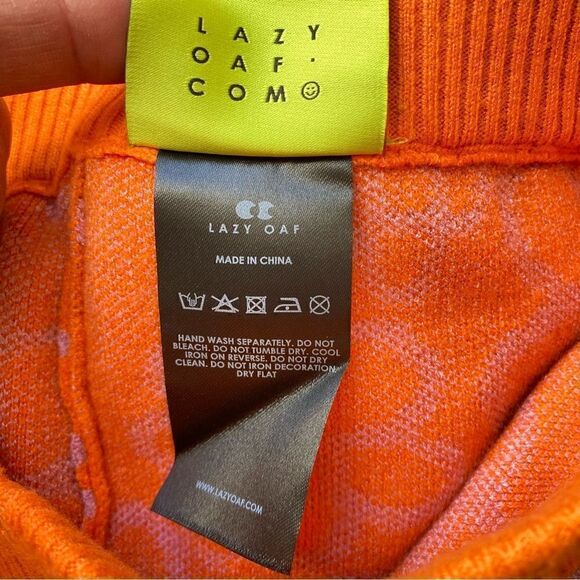 Lazy Oaf Happy fruit salad orange Knit Flares size 10 - Picture 9 of 10